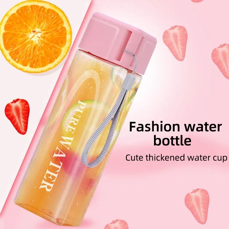 450ml、1個 クリアスクエアドリンクグラス（メイトプラス - Outdoor Sport Glass Water Bottle のレビューと価格