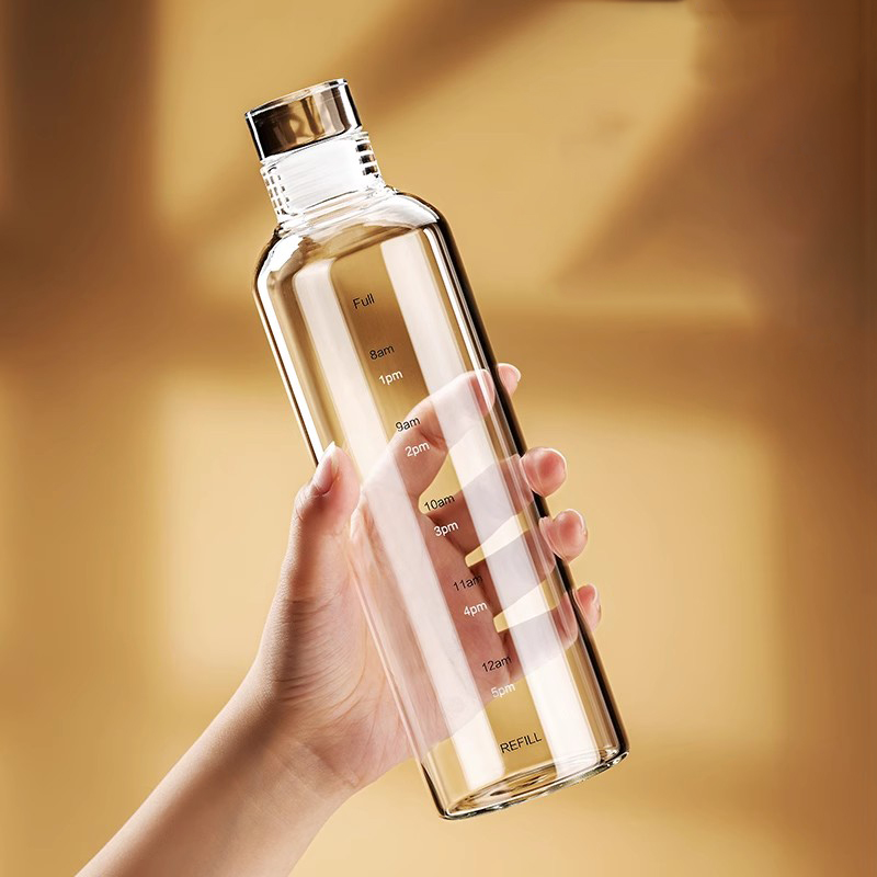FOME 500/750/1000ml ガラス製スポーツウォ - Outdoor Sport Glass Water Bottle のレビューと価格