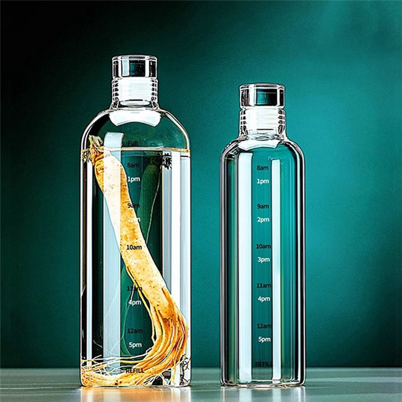 ABUN ホウケイ酸ガラス製 スポーツ用水筒 750ml、持 - Outdoor Sport Glass Water Bottle のレビューと価格